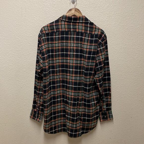 Foxfire Plaid Flannel Button Down Shirt Large - Picture 6 of 6